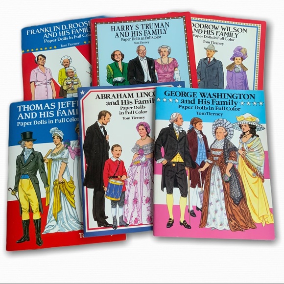 vintage paper doll books